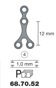 vignette du produit Plaque en titane Y-Form / 4 trous long. 2,3 cm