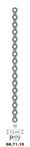 vignette du produit Plaque en titane I-Form / 16 trous long. 9,1 cm