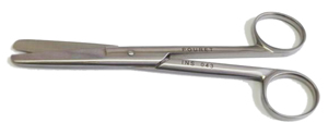 Ciseaux médecin 14 cm droits-0