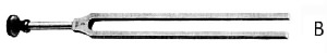 Diapason dural sans curseur avec pied 128vd