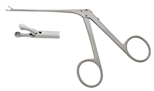 Micro pince mors curette ronde 1,5 mm-0