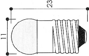 Ampoule 3.5v pour miroir de clar autonome