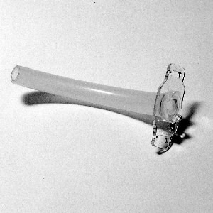 Canule mg portmann longue complète argent fenêtrée taille 3
