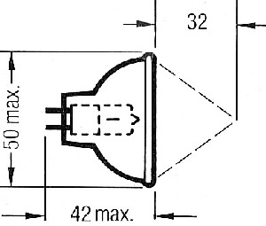 Ampoule de rechange pour microscope à lumière froide Kaps 100W-12326