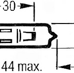 Ampoule de rechange pour miroir frontal halogène