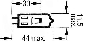 Ampoule de rechange pour miroir frontal halogène