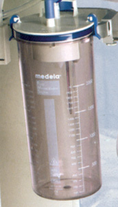 Ancien bocal pour poche à usage unique 3 L pour aspirateur Medela Dominant 50-0