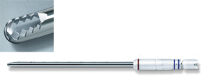 Lame pour shaver bien air stérile droite double denture diam. 3,5 mm