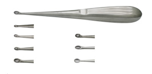 Curette de volkmann diam. 6 mm