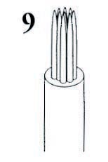 Aiguille de tatouage 10 têtes stérile-0