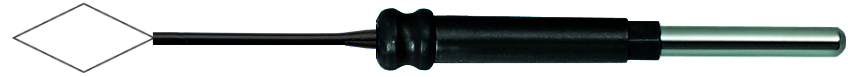 Electrode monopolaire losange 7 mm, diam. 2,4 mm (de la connexion)-0
