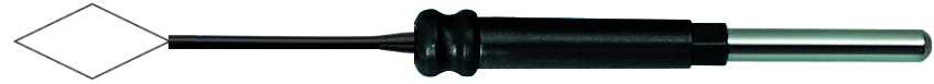 Electrode monopolaire losange 7 mm, diam. 2,4 mm (de la connexion)-0 Electrode monopolaire losange 7 mm, diam. 2,4 mm (de la connexion)-0