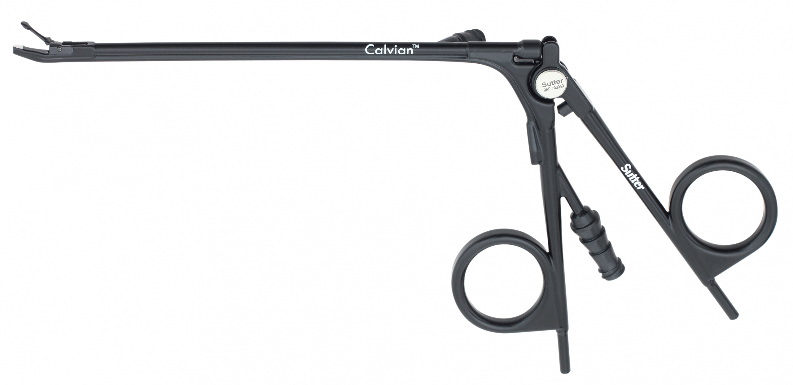 Pince coagulante bipolaire Calvian®, long. 12 cm - angulation 45° - duckbill +-0 Pince coagulante bipolaire Calvian®, long. 12 cm - angulation 45° - duckbill +-0
