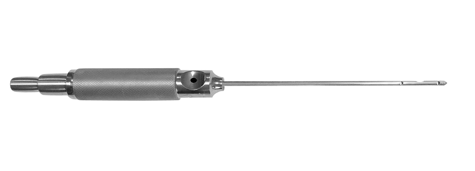 Canule gros manche Zocchi long. 45 cm ø 4 mm-17418 Canule gros manche Zocchi long. 45 cm ø 4 mm-17418