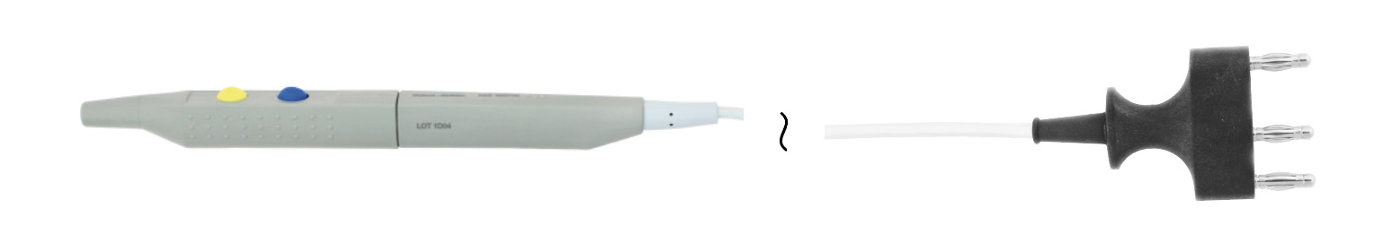 Manche monopolaire pour Valleylab, Conmed, Bovie, Bowa pour électrodes 2,4 mm